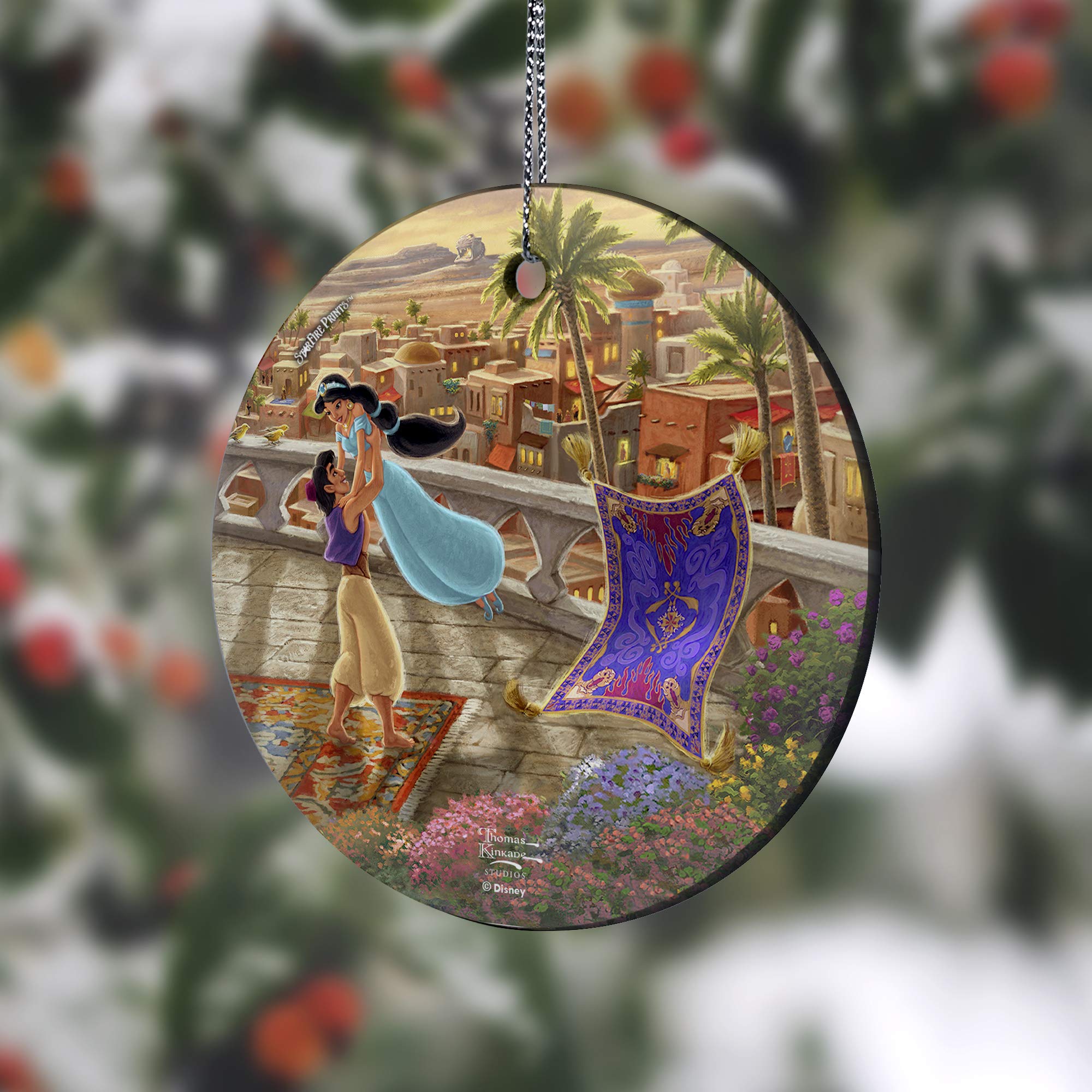 Amazon.com: Disney Thomas Kinkade Aladdin Princess Jasmine 3.5 in